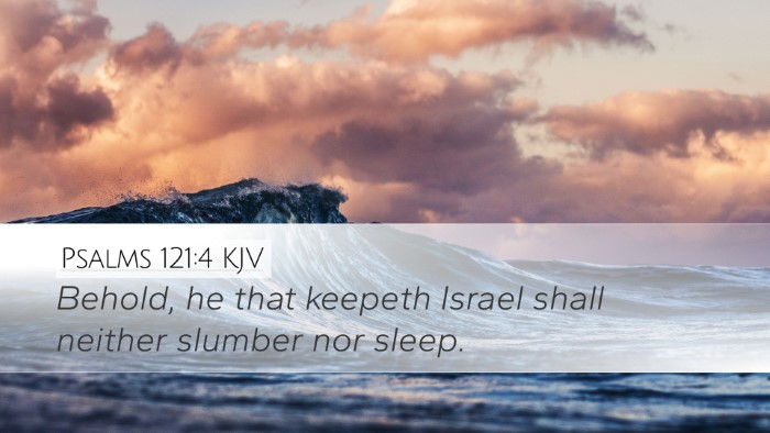 Psalms 121:4 KJV Bible Verse Image