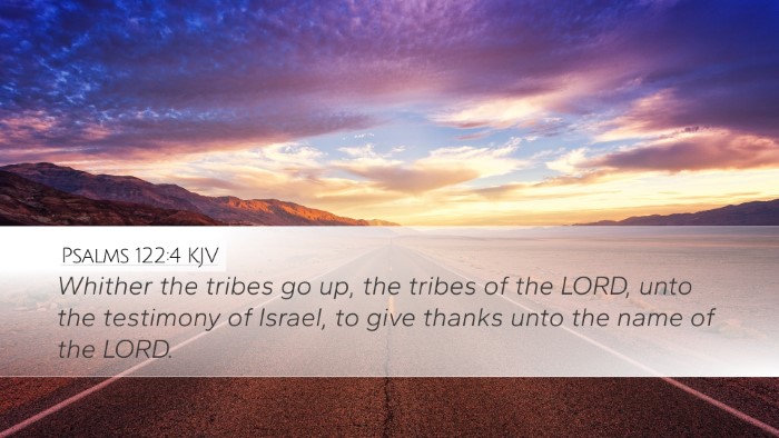 Psalms 122:4 KJV Desktop Wallpaper - Whither the tribes go up, the tribes of the LORD, - Desktop Bible Verse Wallpaper