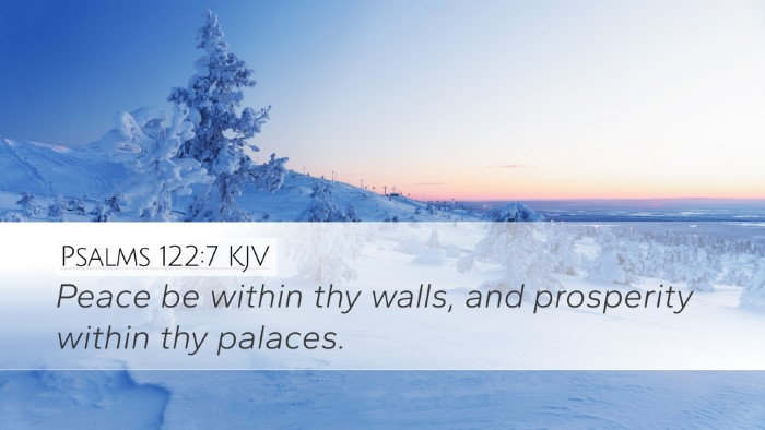 Psalms 122:7 KJV Desktop Wallpaper - Peace be within thy walls, and prosperity within - Desktop Bible Verse Wallpaper