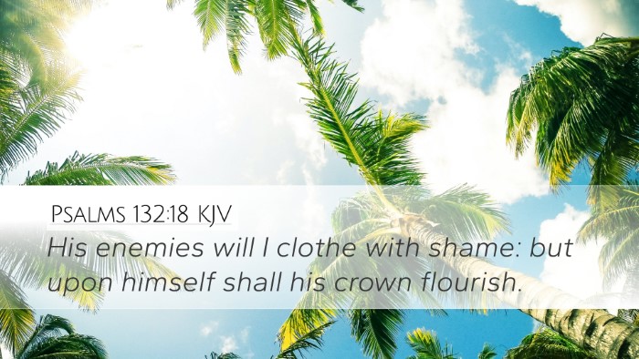 Psalms 132:18 KJV Bible Verse Image