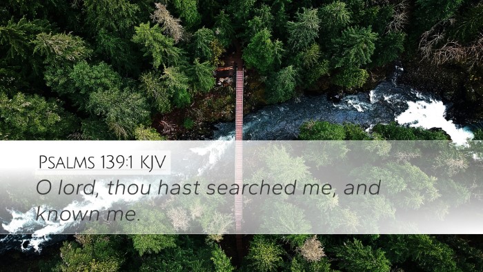 Psalms 139:1 KJV Bible Verse Image
