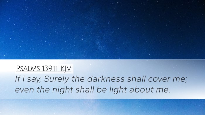 Psalms 139:11 KJV Bible Verse Image