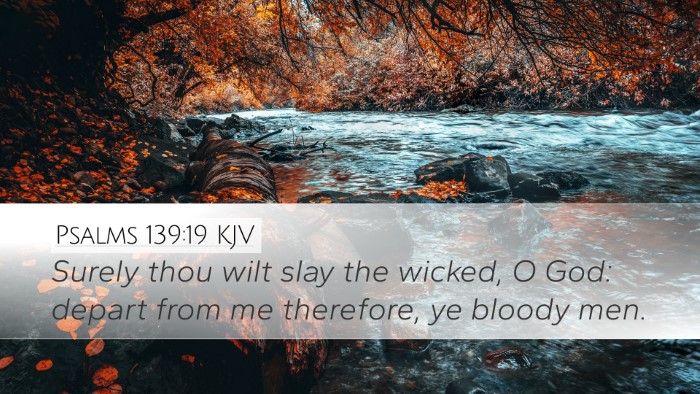 Psalms 139:19 KJV Bible Verse Image