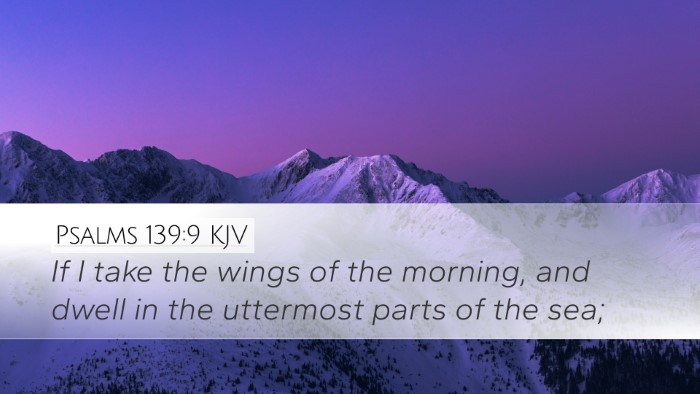 Psalms 139:9 KJV Bible Verse Image