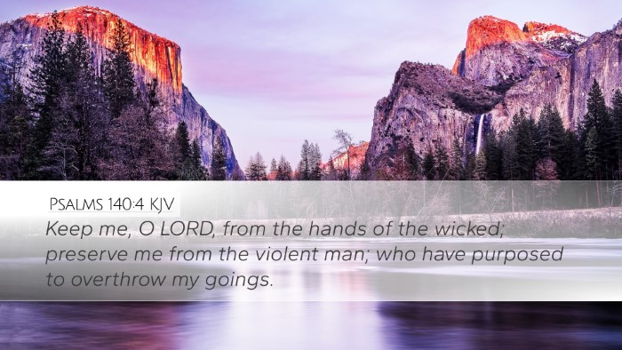 Psalms 140:4 KJV Bible Verse Image