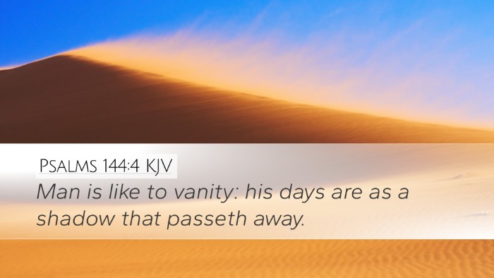 Psalms 144:4 KJV Bible Verse Image