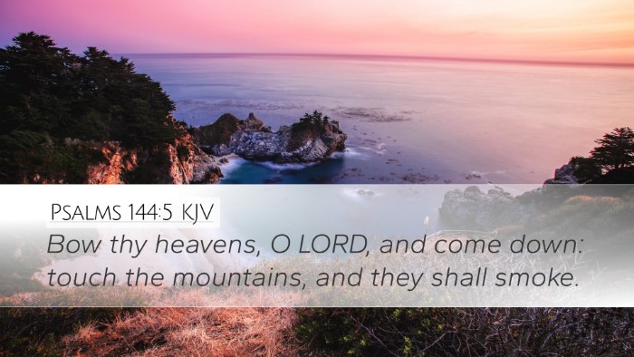 Psalms 144:5 KJV Bible Verse Image