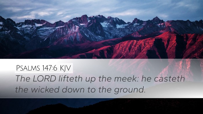 Psalms 147:6 KJV Bible Verse Image