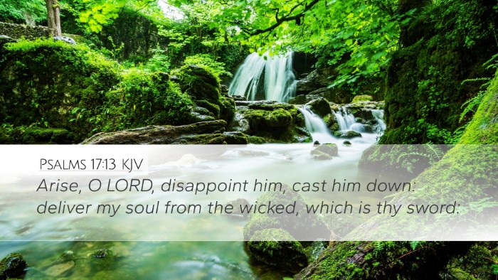 Psalms 17:13 KJV Bible Verse Image