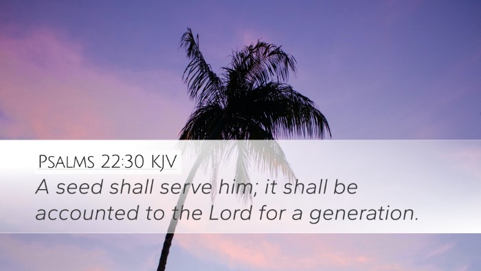 Psalms 22:30 KJV Bible Verse Image
