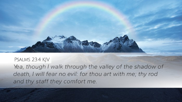 Psalms 23:4 KJV Bible Verse Image