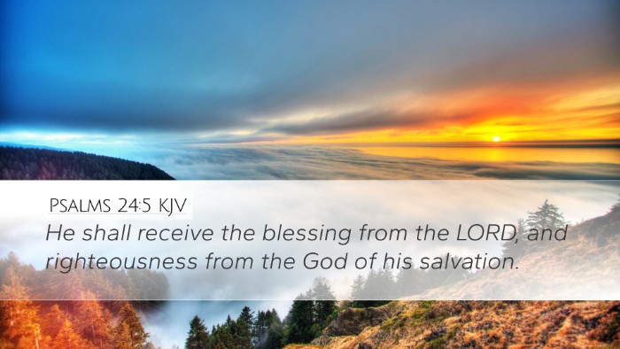 Psalms 24:5 KJV Bible Verse Image