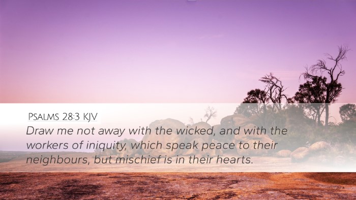 Psalms 28:3 KJV Bible Verse Image