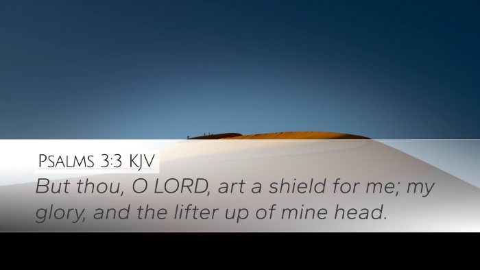 Psalms 3:3 KJV Bible Verse Image