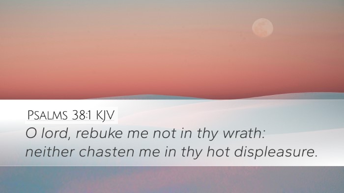 Psalms 38:1 KJV Bible Verse Image