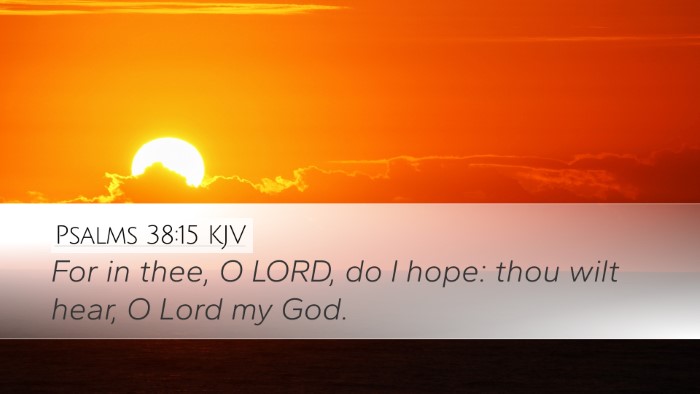 Psalms 38:15 KJV Bible Verse Image