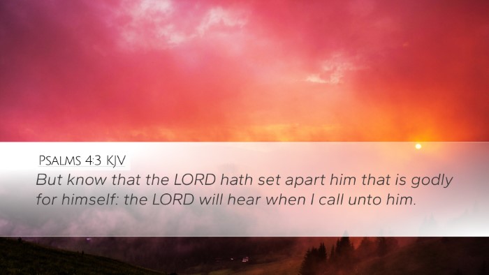 Psalms 4:3 KJV Bible Verse Image