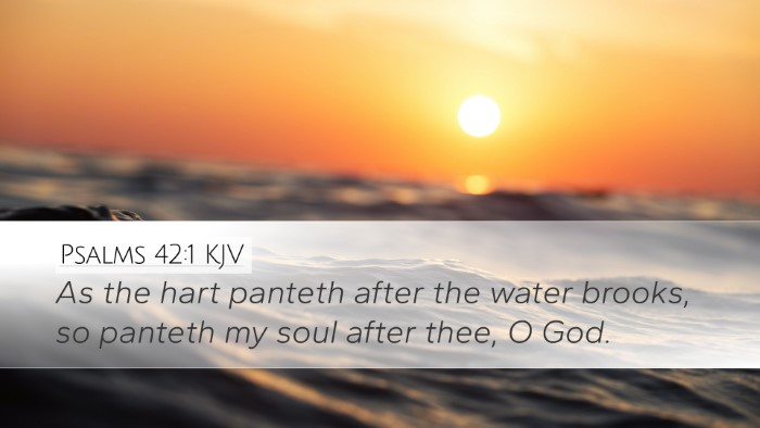 Psalms 42:1 KJV Bible Verse Image