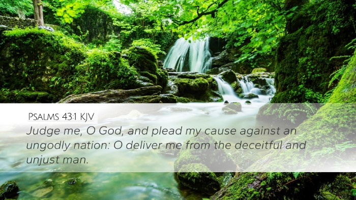 Psalms 43:1 KJV Bible Verse Image