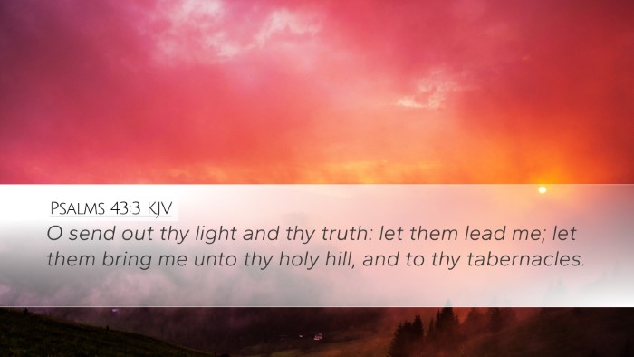 Psalms 43:3 KJV Bible Verse Image