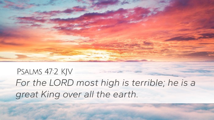 Psalms 47:2 KJV Bible Verse Image