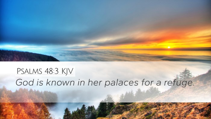 Psalms 48:3 KJV Bible Verse Image