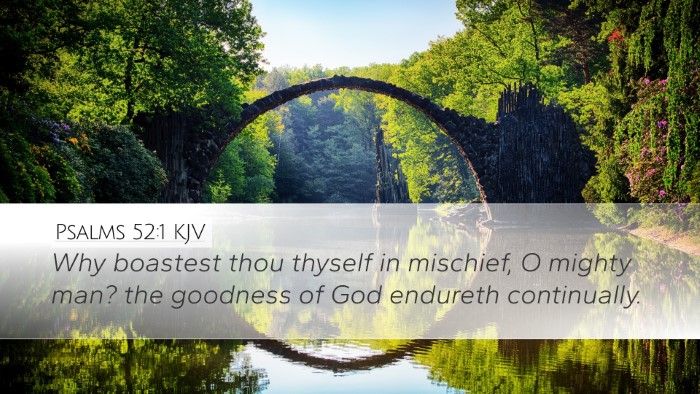 Psalms 52:1 KJV Bible Verse Image