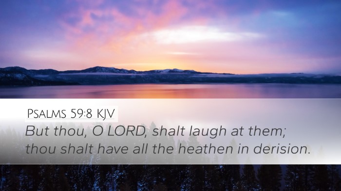 Psalms 59:8 KJV Bible Verse Image