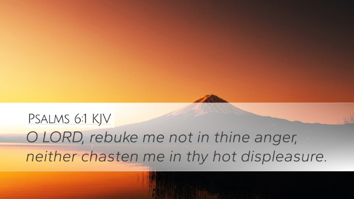 Psalms 6:1 KJV Desktop Wallpaper - O LORD, rebuke me not in thine anger, neither - Desktop Bible Verse Wallpaper