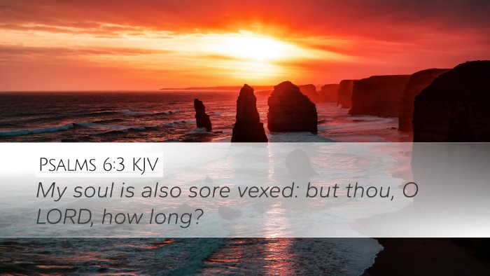 Psalms 6:3 KJV Bible Verse Image