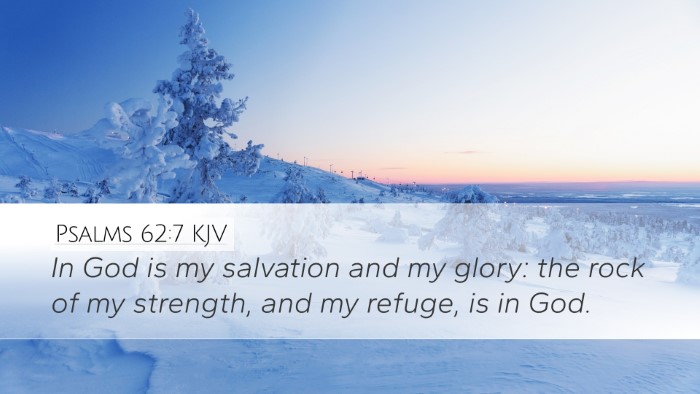 Psalms 62:7 KJV Bible Verse Image