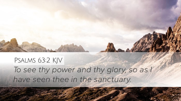 Psalms 63:2 KJV Bible Verse Image