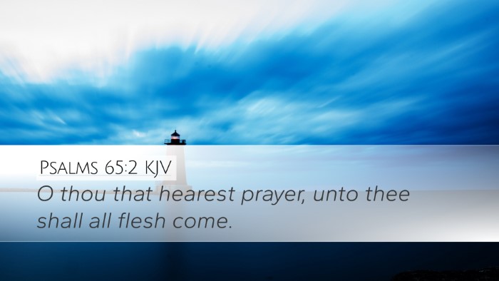 Psalms 65:2 KJV Bible Verse Image