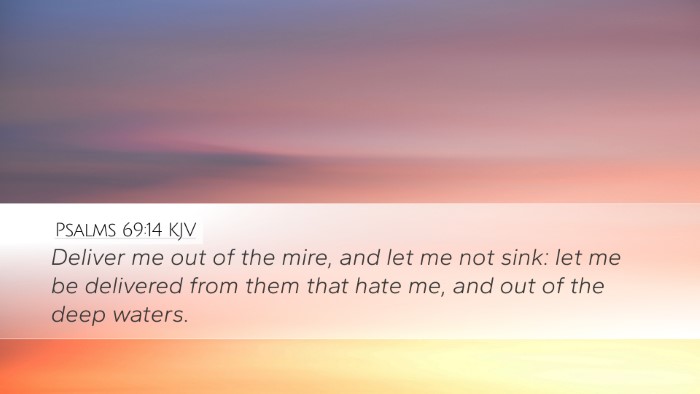 Psalms 69:14 KJV Bible Verse Image