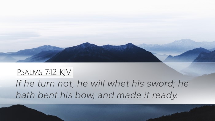 Psalms 7:12 KJV Bible Verse Image