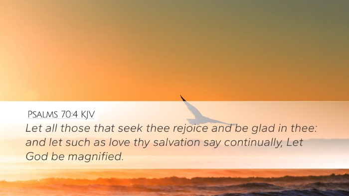 Psalms 70:4 KJV Bible Verse Image