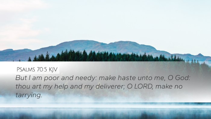 Psalms 70:5 KJV Bible Verse Image