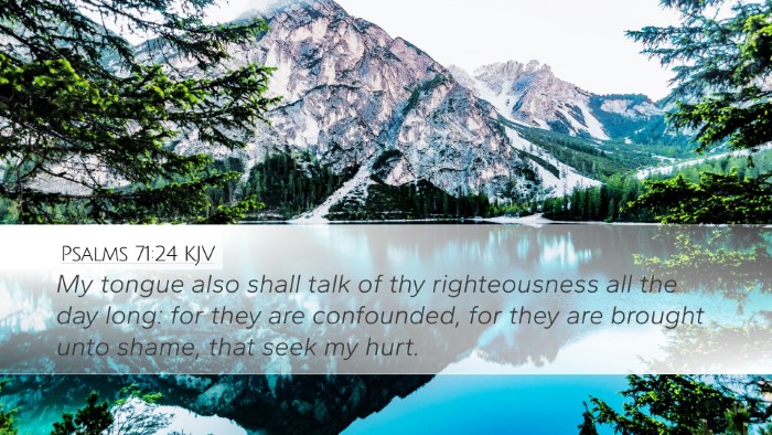 Psalms 71:24 KJV Bible Verse Image