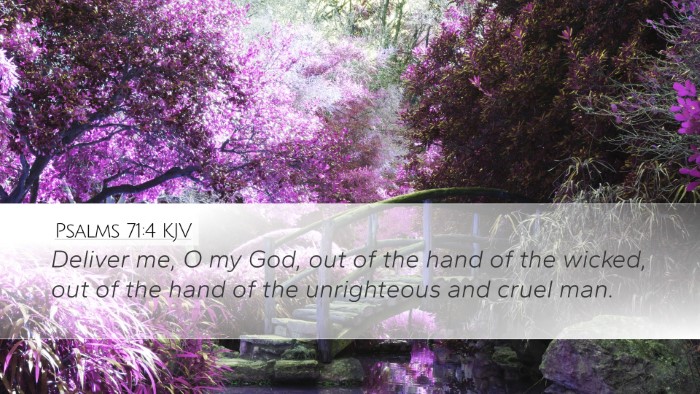Psalms 71:4 KJV Bible Verse Image