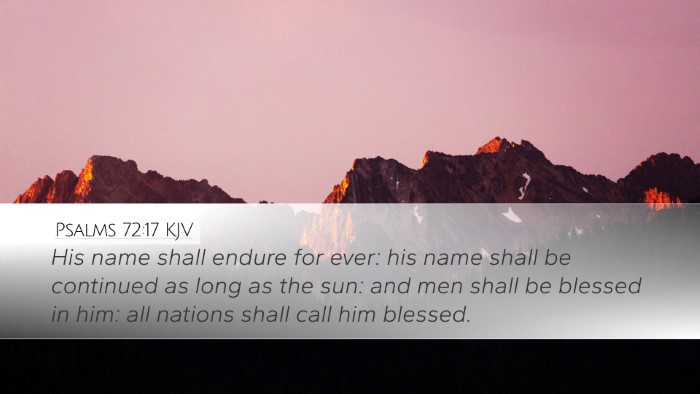 Psalms 72:17 KJV Bible Verse Image