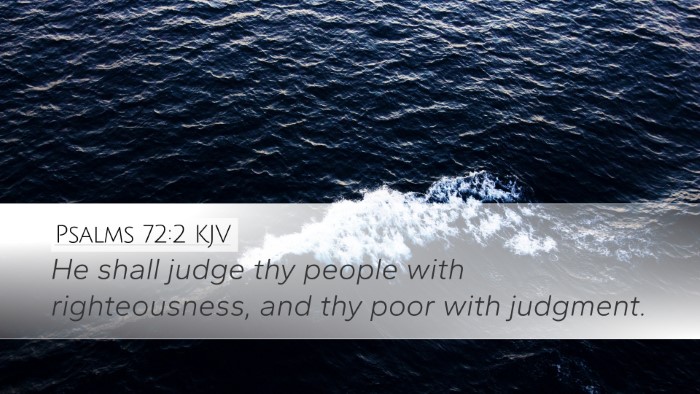 Psalms 72:2 KJV Desktop Wallpaper - He shall judge thy people with righteousness, and - Desktop Bible Verse Wallpaper
