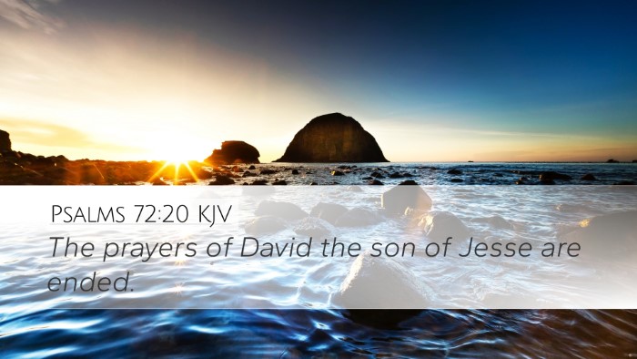 Psalms 72:20 KJV Bible Verse Image