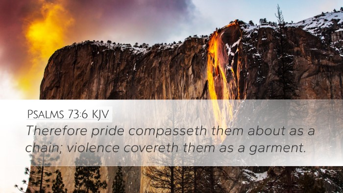 Psalms 73:6 KJV Bible Verse Image