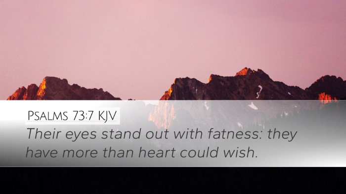 Psalms 73:7 KJV Bible Verse Image
