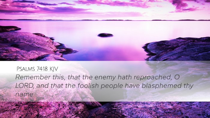 Psalms 74:18 KJV Bible Verse Image