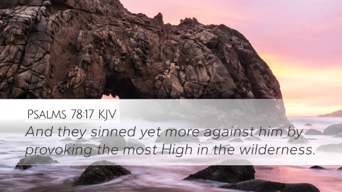 Psalms 78:17 KJV Bible Verse Image