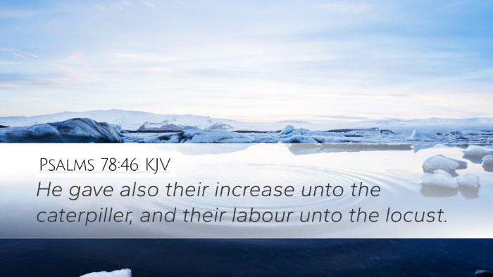 Psalms 78:46 KJV Bible Verse Image