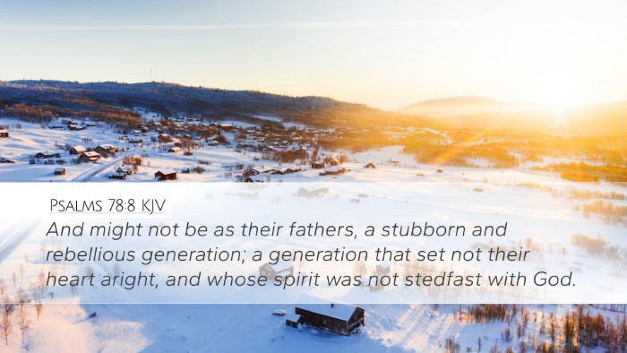 Psalms 78:8 KJV Bible Verse Image