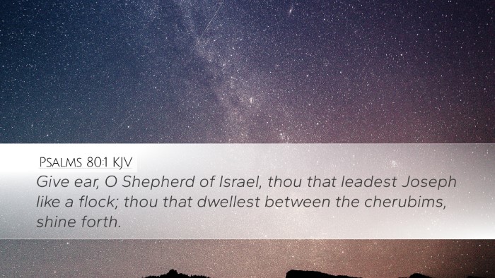 Psalms 80:1 KJV Bible Verse Image