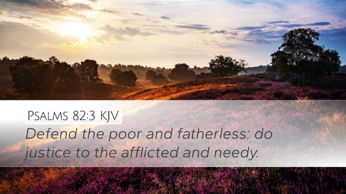 Psalms 82:3 KJV Bible Verse Image